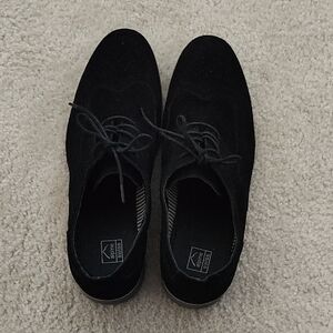 Alpine Swiss Black Men's Oxfords